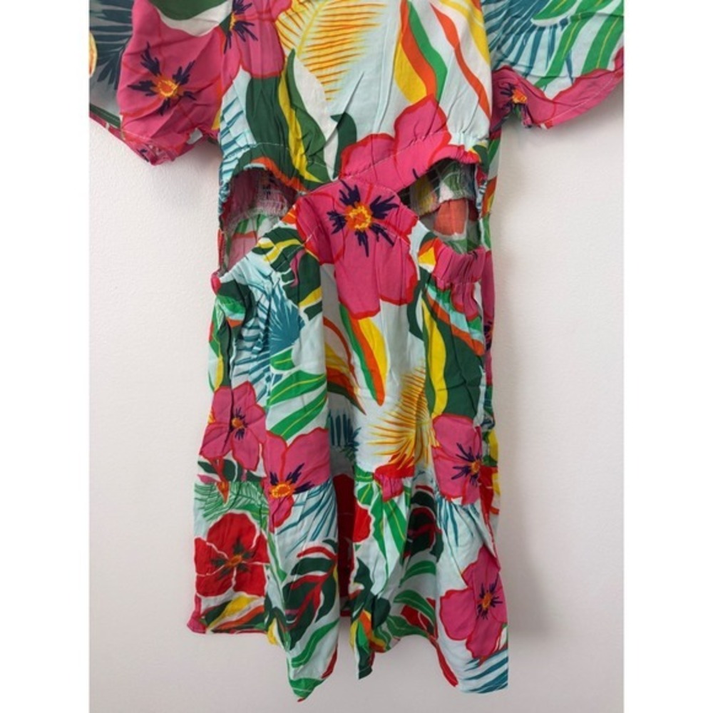 Fusionista Floral Mini Dress with Cut-Outs – Size Medium – NWT – Women's - Picture 3 of 6